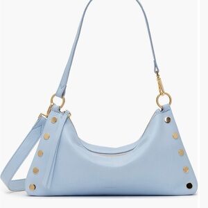 Hammitt Pale Blue Shoulder Bag with Gold Studs NWTS